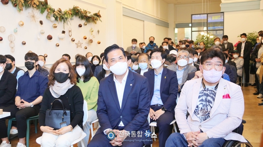 전병용 대전 중구청장 예비후보(더불어민주당) 선거사무소 개소식 모습. / 전국통합뉴스=이승주 기자