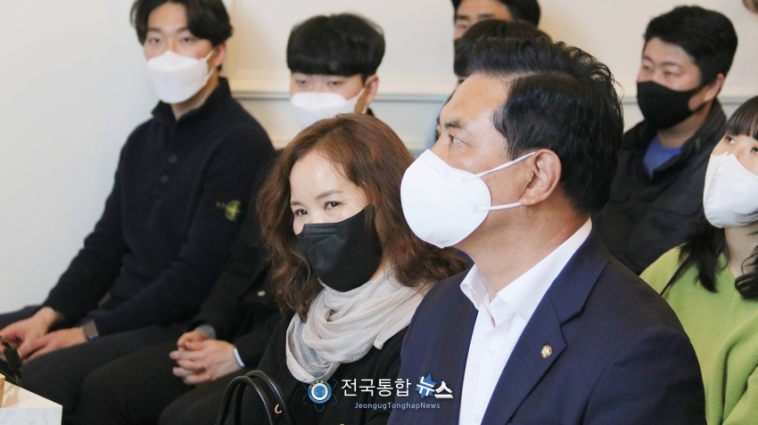 전병용 대전 중구청장 예비후보(더불어민주당) 선거사무소 개소식 모습. / 전국통합뉴스=이승주 기자