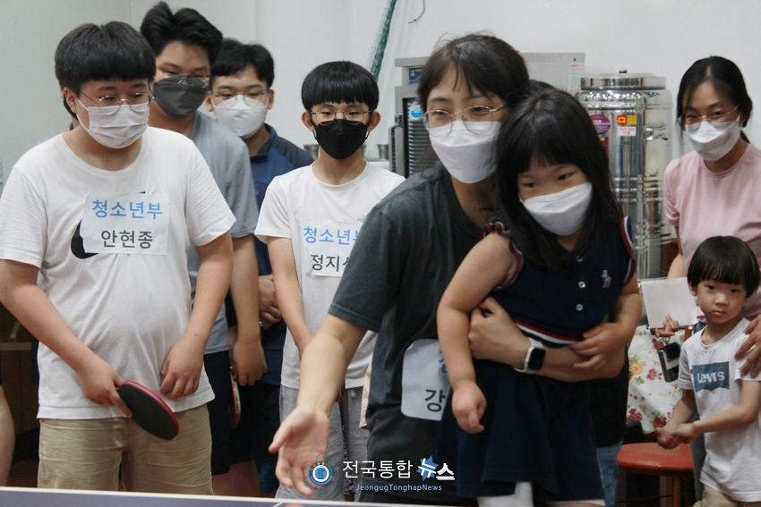 제1회 갈렙배 전교인 탁구대회./전국통합뉴스=이승주 기자