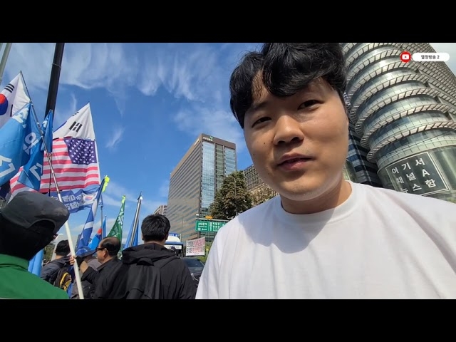 경북 경산에서 올라 올 수 밖에 없었다는 박찬영 청년 / 김경옥 기자