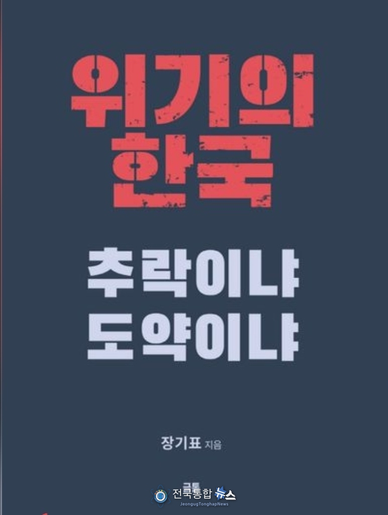 지난 4.10총선이후 3개월 밤을 새워 집필한 위기의 한국 추락이냐 도약이냐의 겉표지 / sns 캡처