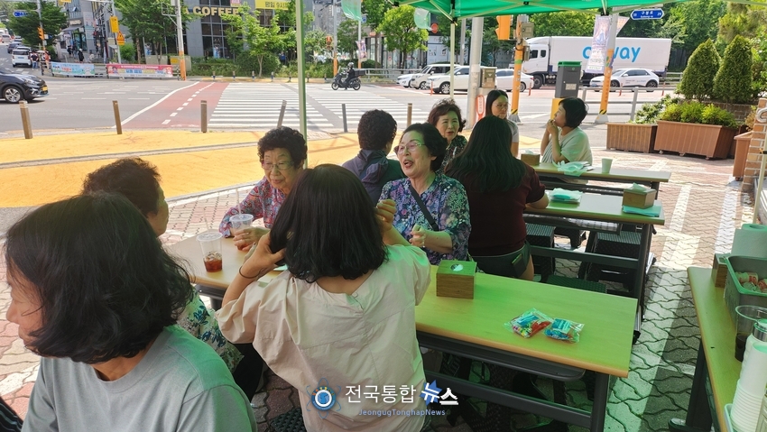 부침개 전도. / 전국통합뉴스=이승주 기자 