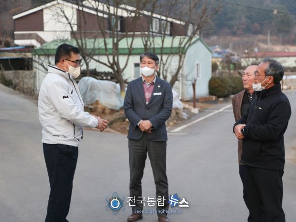 김기웅 서천군수, 주민의 소리 듣고자 현장 방문