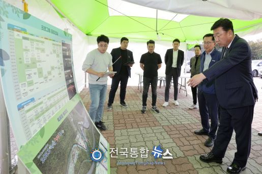 이범석 청주시장, 2023 청원생명축제 현장 점검 나서