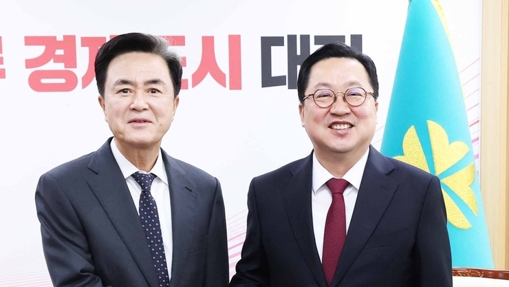 대전·충남 통합, 이장우 대전시장-김태흠 충남도지사 회동