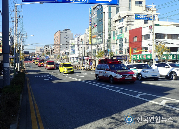 긴급차량 우선신호시스템 확대 운영