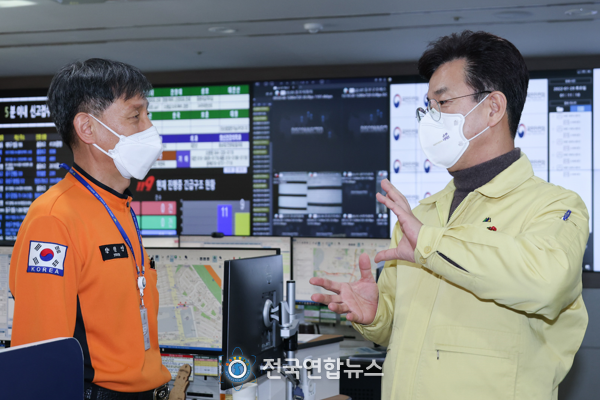 허태정 대전시장, 설 명절 첫날 코로나19 방역현장 등 점검
